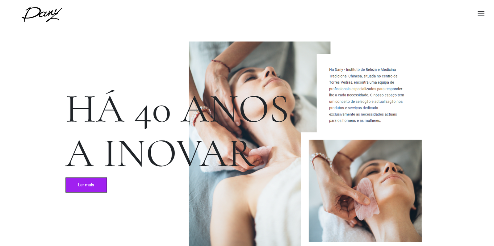 criação do website dany instituto de beleza